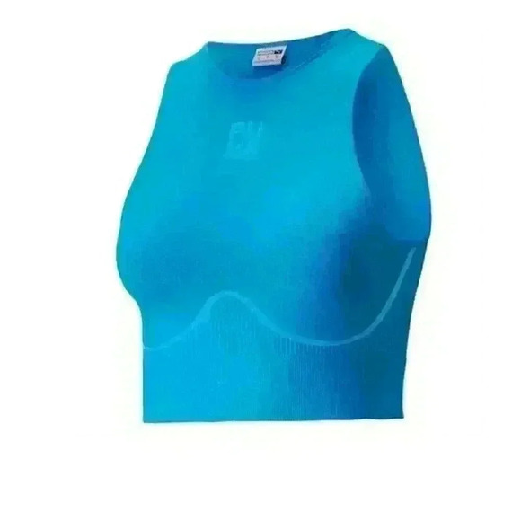 Puma Cropped Seamless Sports Top - Picture 1 of 9